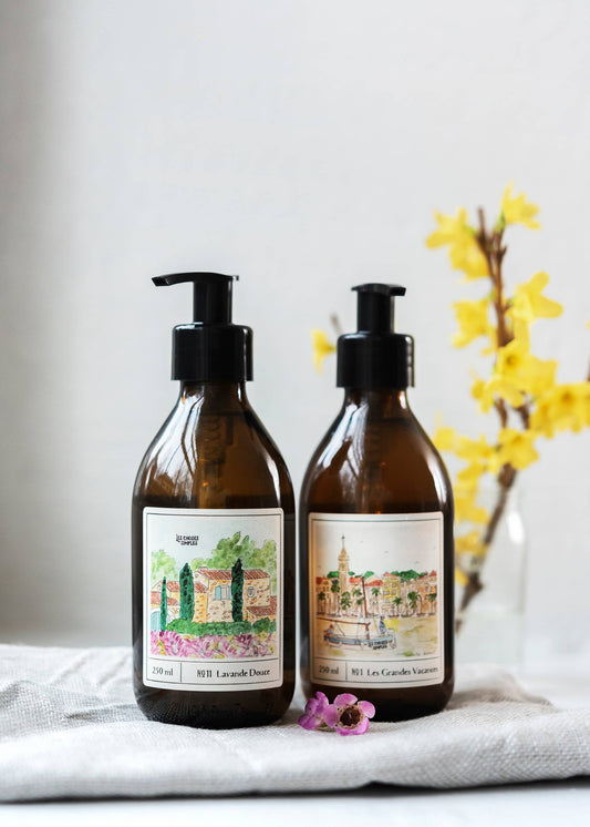 Les Choses Simples Hand & Body Soap "Lavender Fields" (250 ml, Glass)